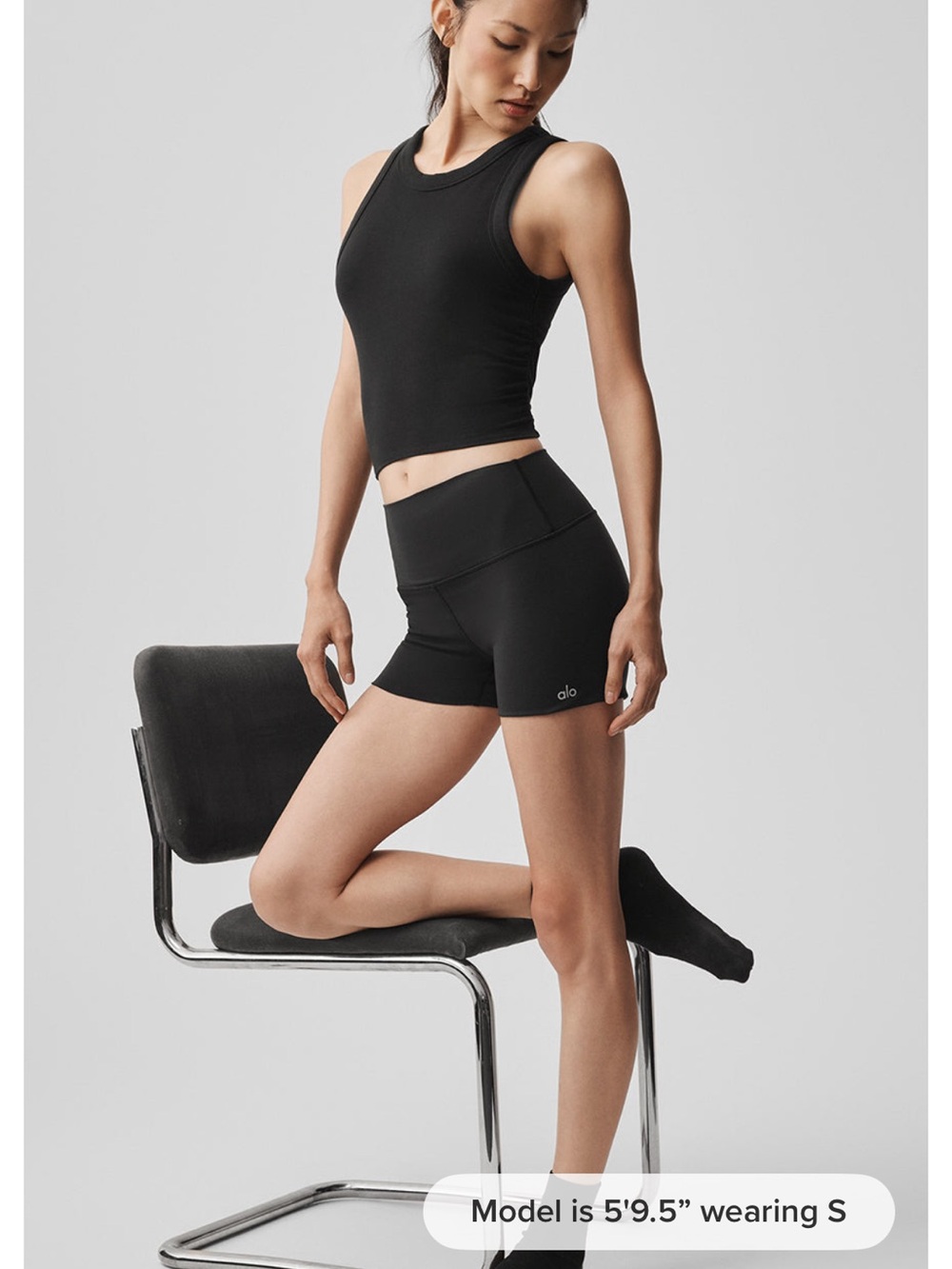 Alo Alosoft carefree short Black XS